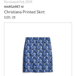 Blue Floral Margery M Skirt